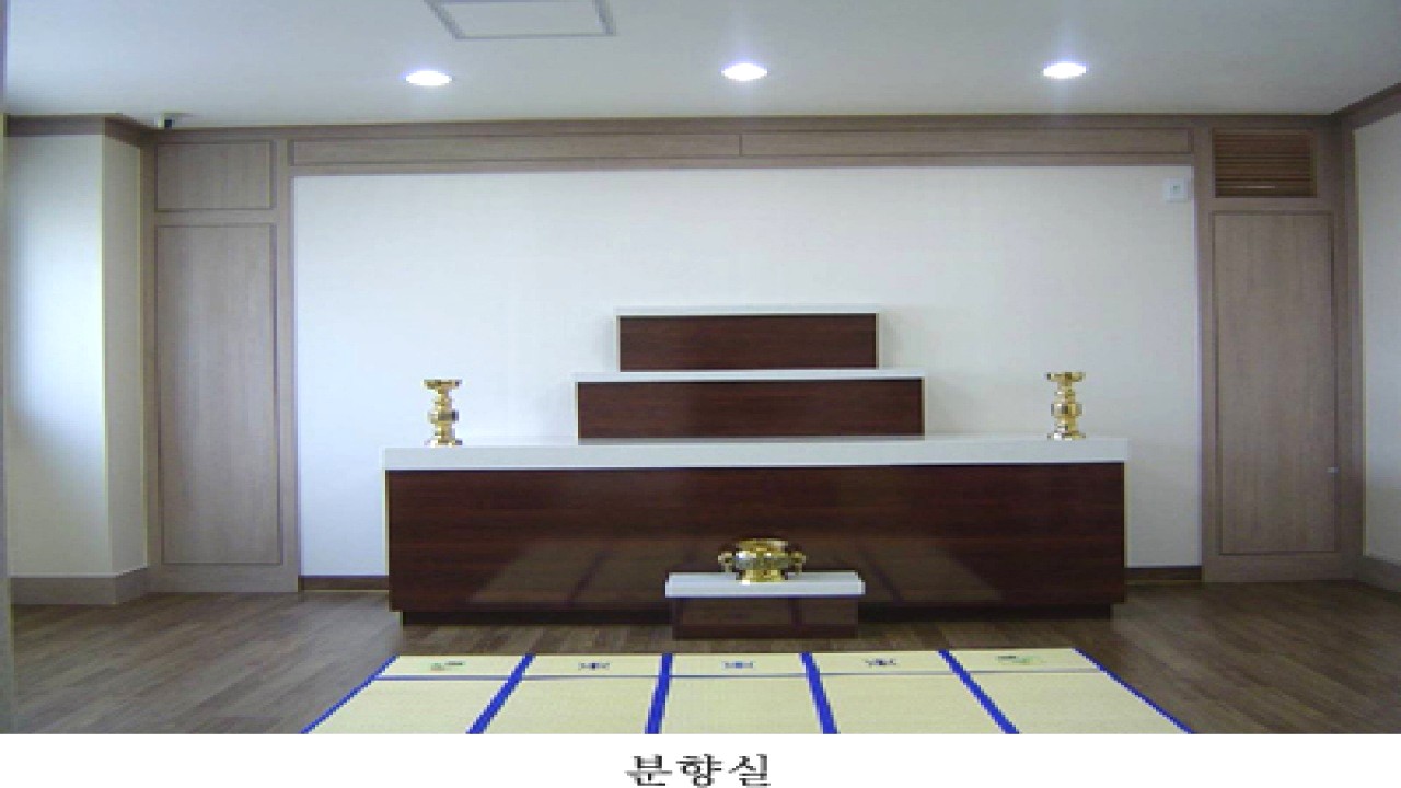 태릉성심장례식장 분향실 내부 전경