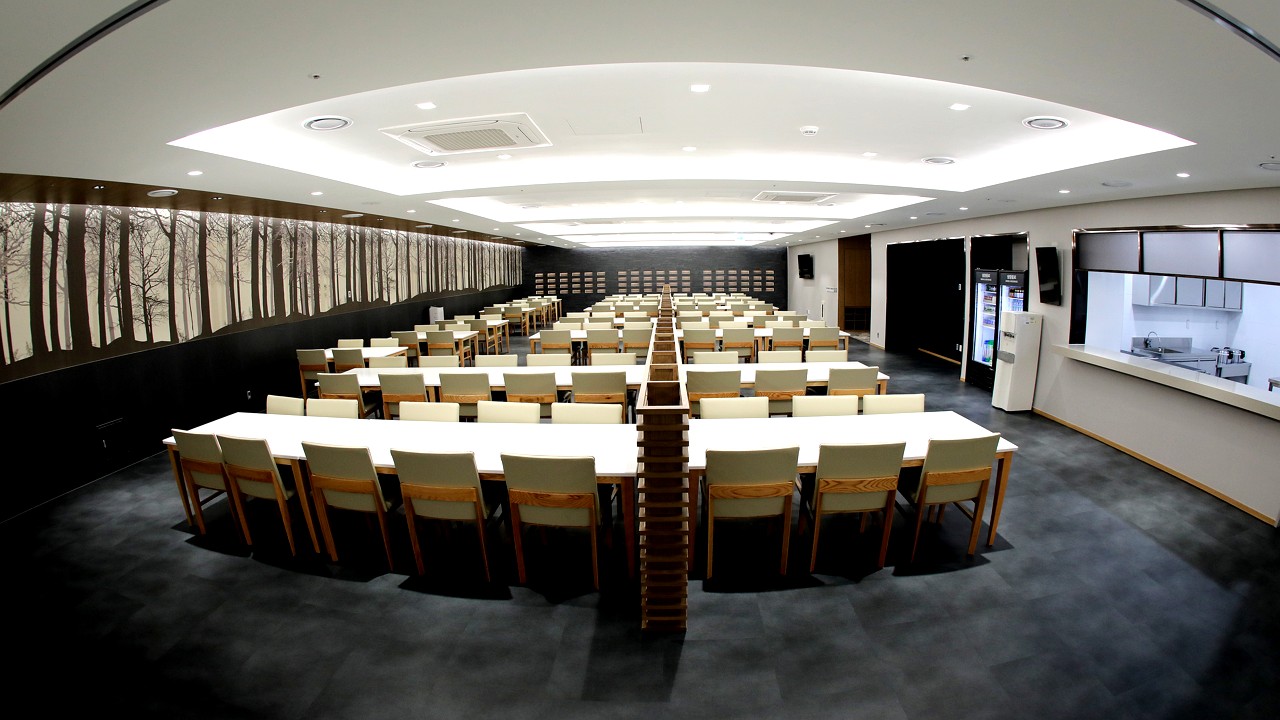 연세대학교 용인장례식장 식당 공간