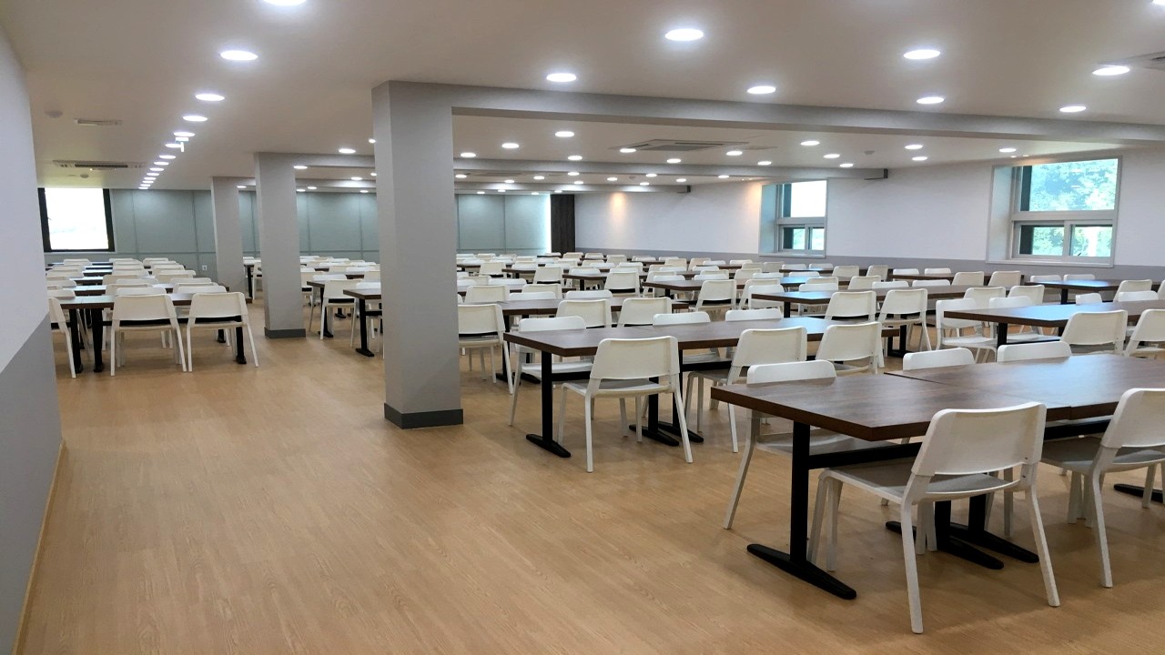 효자원장례식장 식당 내부 전경
