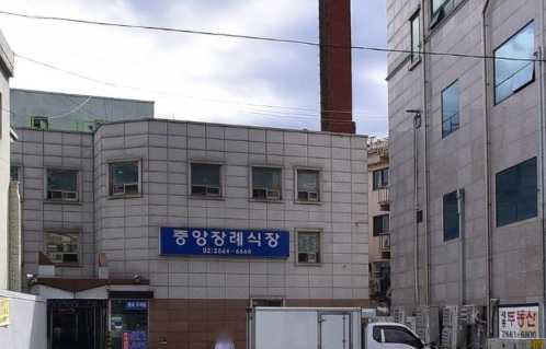 강서중앙장례식장 진입로 주변 모습