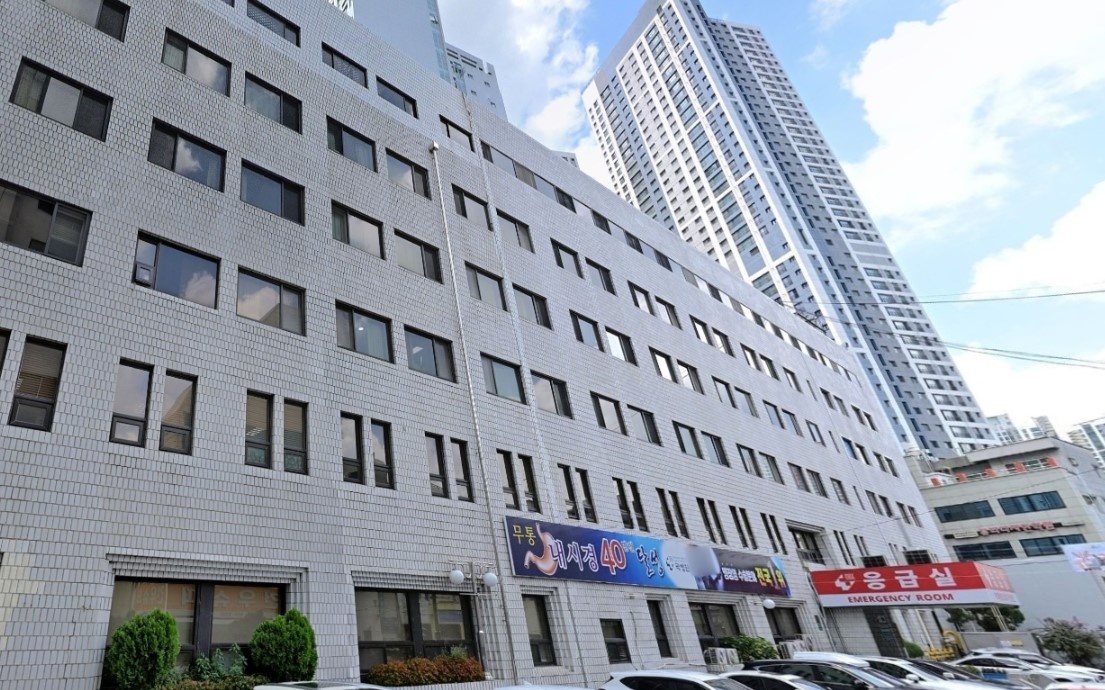 곽병원장례식장 외관 전경.