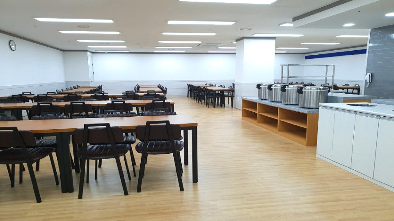 조문객을 위한 식사 공간 전경